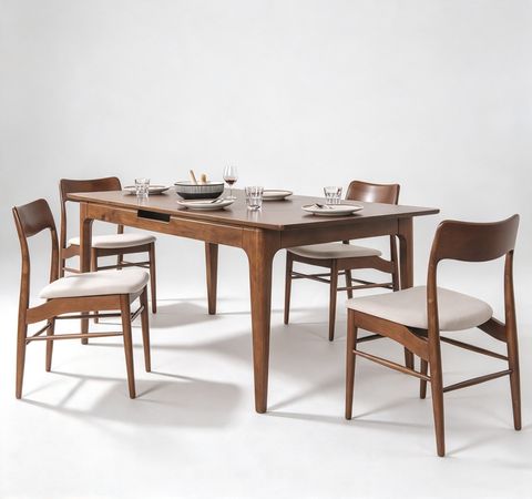 CHRISTINA 2000 EXT DINING TABLE (RT 1109-TBL) - MEDIUM BROWN - 4