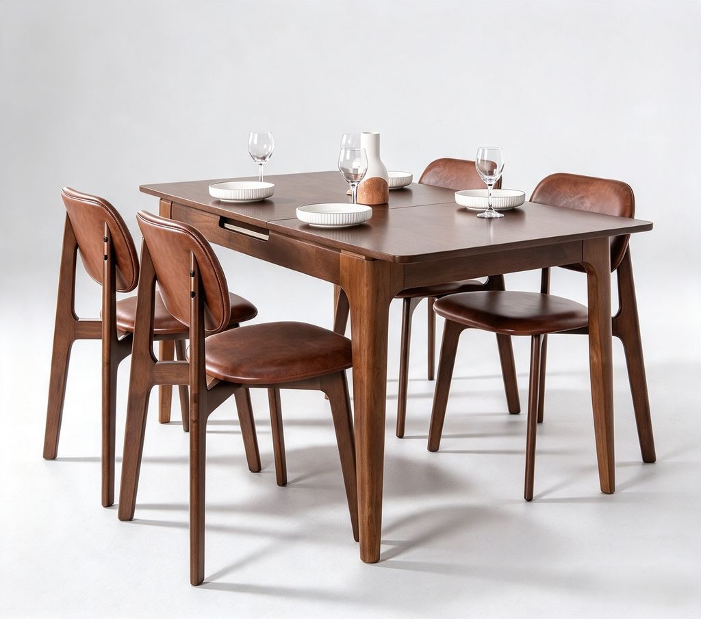 CHRISTINA 2000 EXT DINING TABLE (RT 1109-TBL) - MEDIUM BROWN - 3