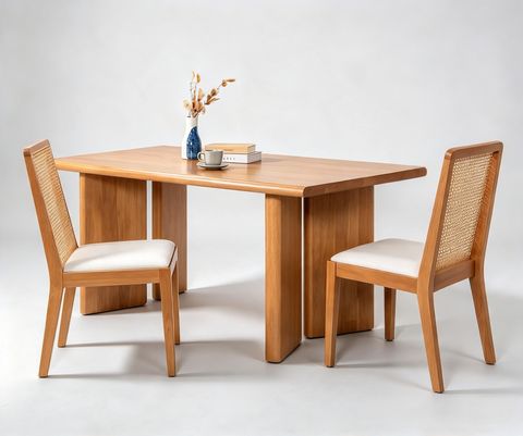 MAVEN DINING TABLE (RT 1085-TBL) - LIGHT WALNUT - 2
