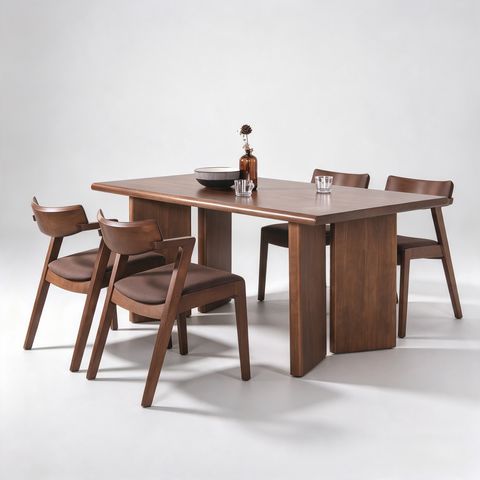 MAVEN DINING TABLE (RT 1085-TBL) - MEDIUM BROWN - 4