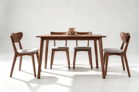MOROCCO DINING TABLE (RT 331-TBL) - MEDIUM BROWN