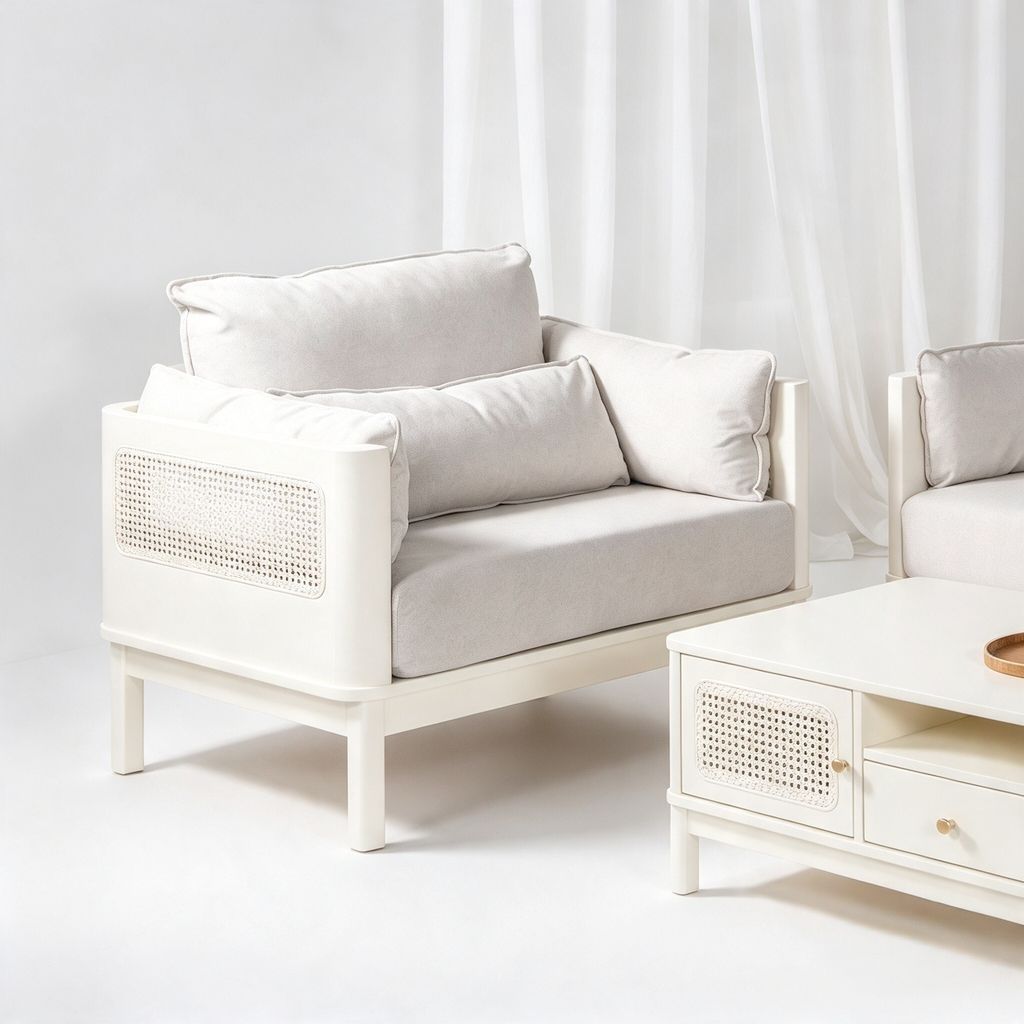 IVORY SOFA 1 SEATER (RT 961-SFA) - 3