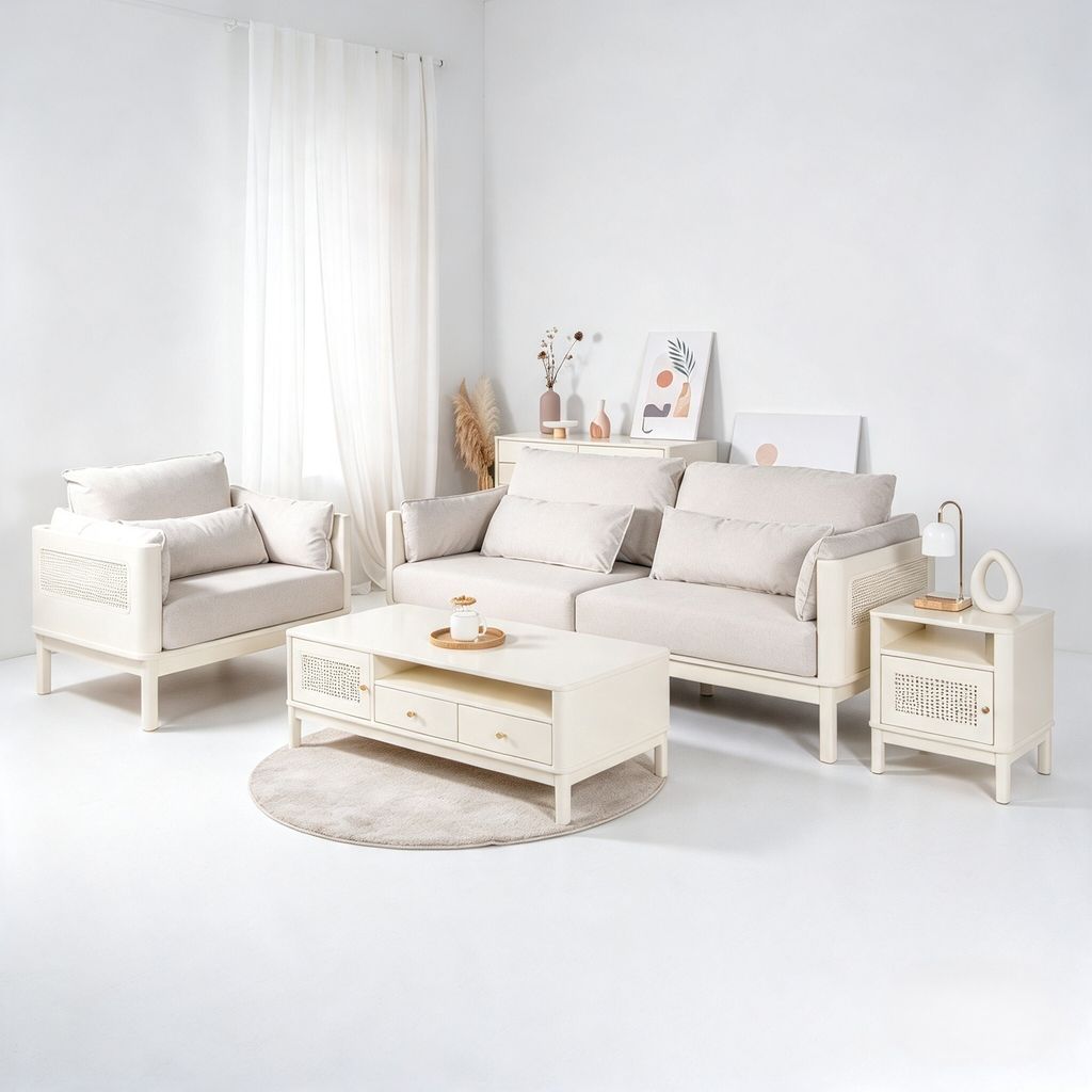 IVORY SOFA 2 SEATER (RT 962-SFA) - 4