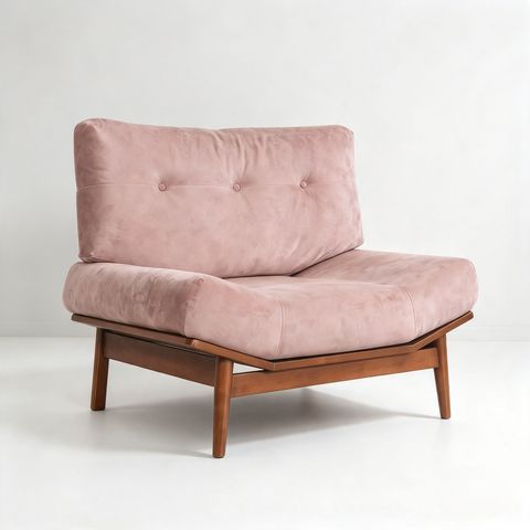 KINO SOFA 1 SEATER (RT 1095-SFA) - MEDIUM BROWN - 4