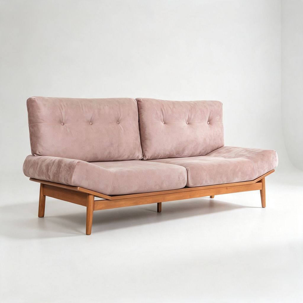 KINO SOFA 1 SEATER (RT 1095-SFA) - LIGHT WALNUT - 4