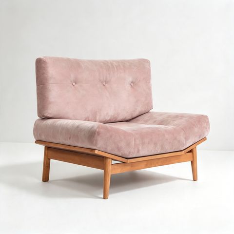 KINO SOFA 1 SEATER (RT 1095-SFA) - LIGHT WALNUT