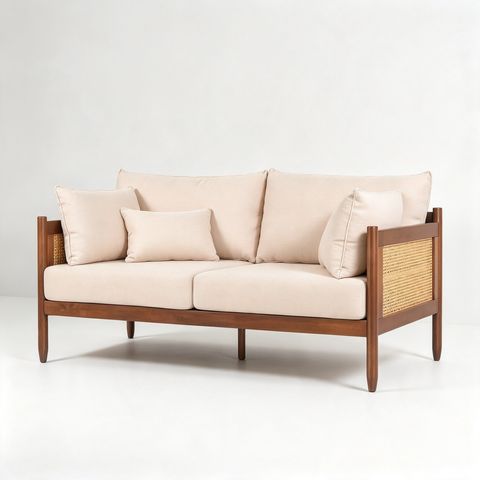 MEGAN SOFA 2 SEATER (RT 953-SFA) - MEDIUM BROWN
