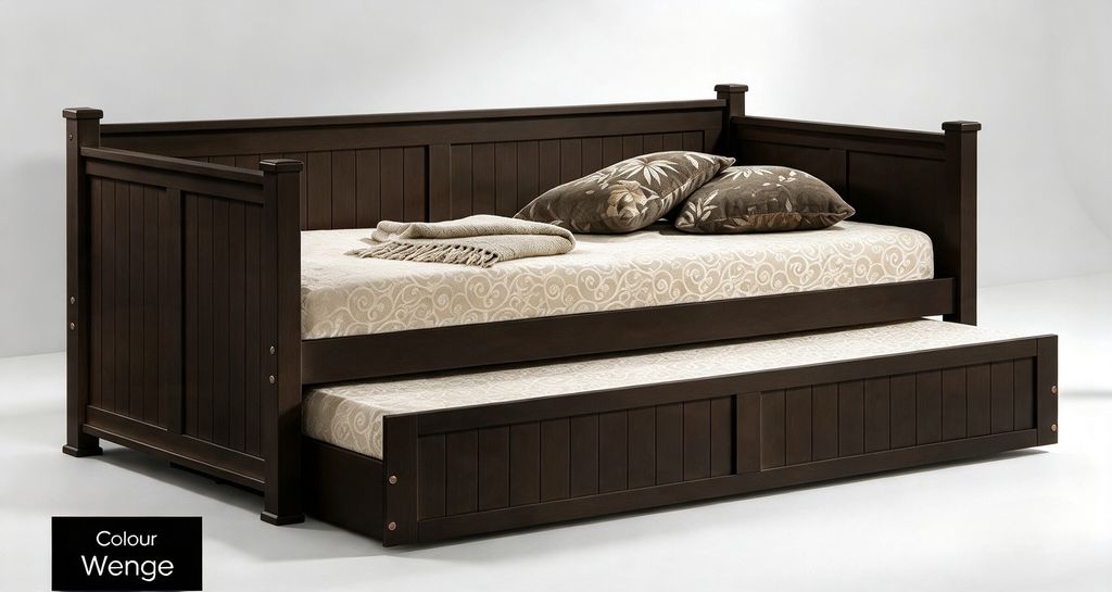 Pull Out Wooden Bedframe Single XLV 9303 - Wenge