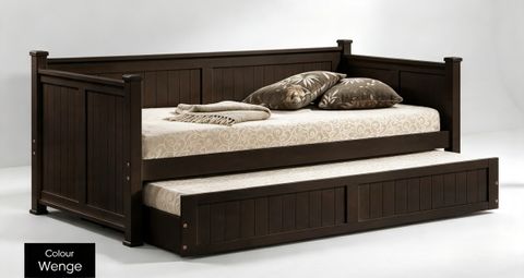 Pull Out Wooden Bedframe Single XLV 9303 - Wenge
