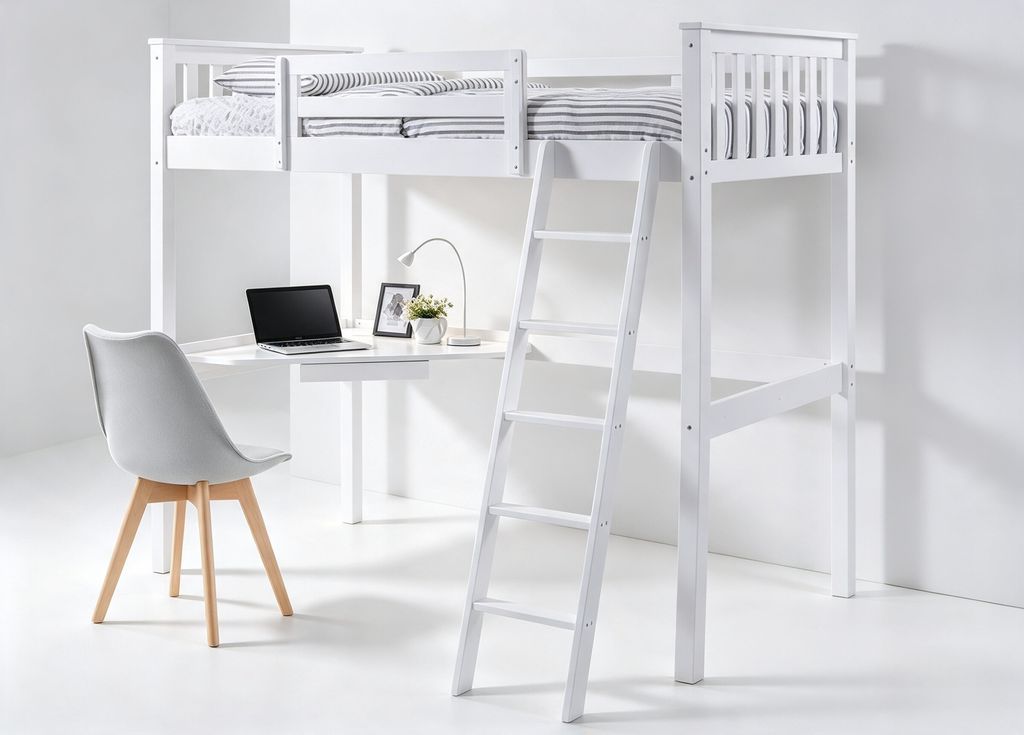 LOFT WOODEN BEDFRAME SINGLE