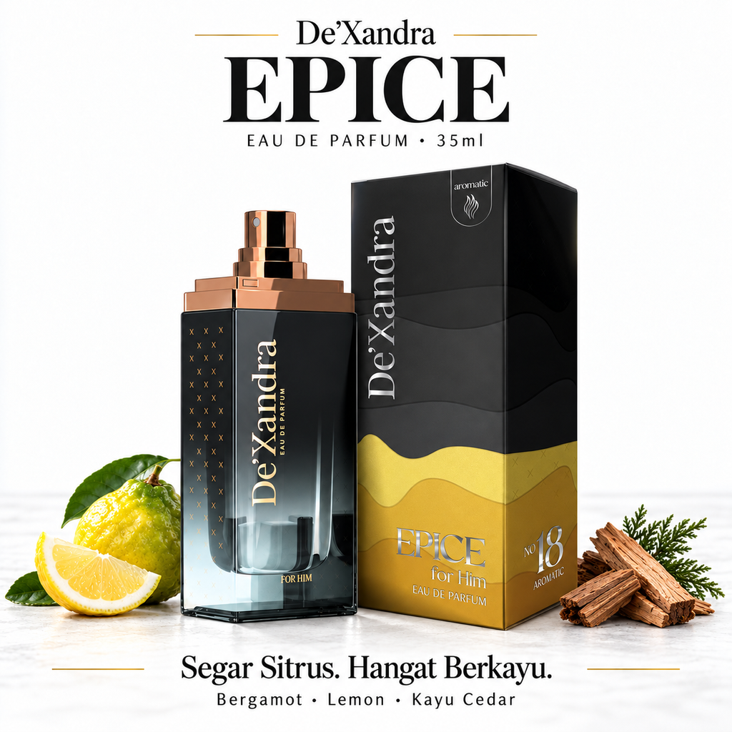 Epice perfume with citrus and cedar