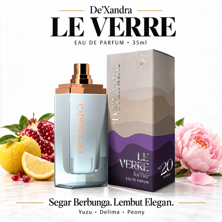 Le Verre No20 floral perfume poster