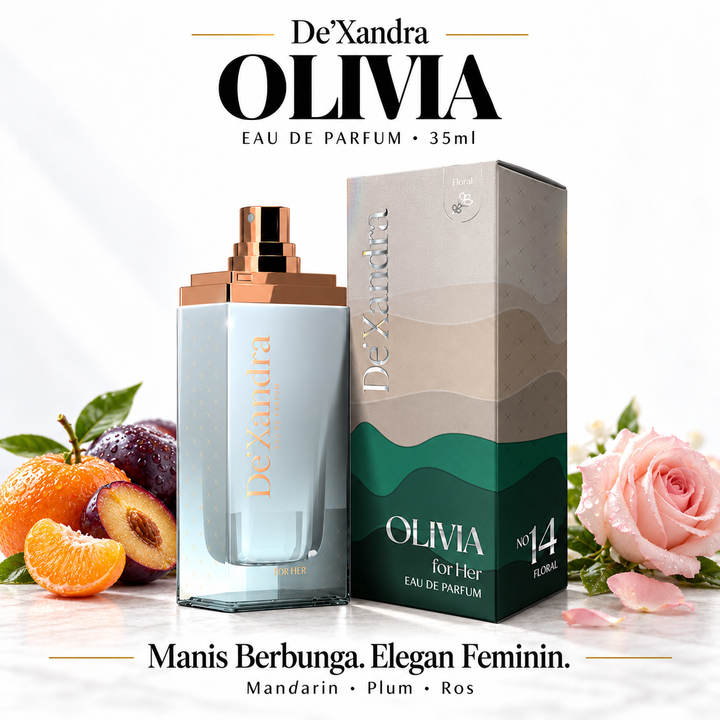 Olivia floral perfume with mandarin, plum, rose