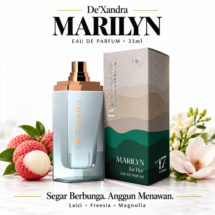 Marilyn No17 Floral Perfume Poster