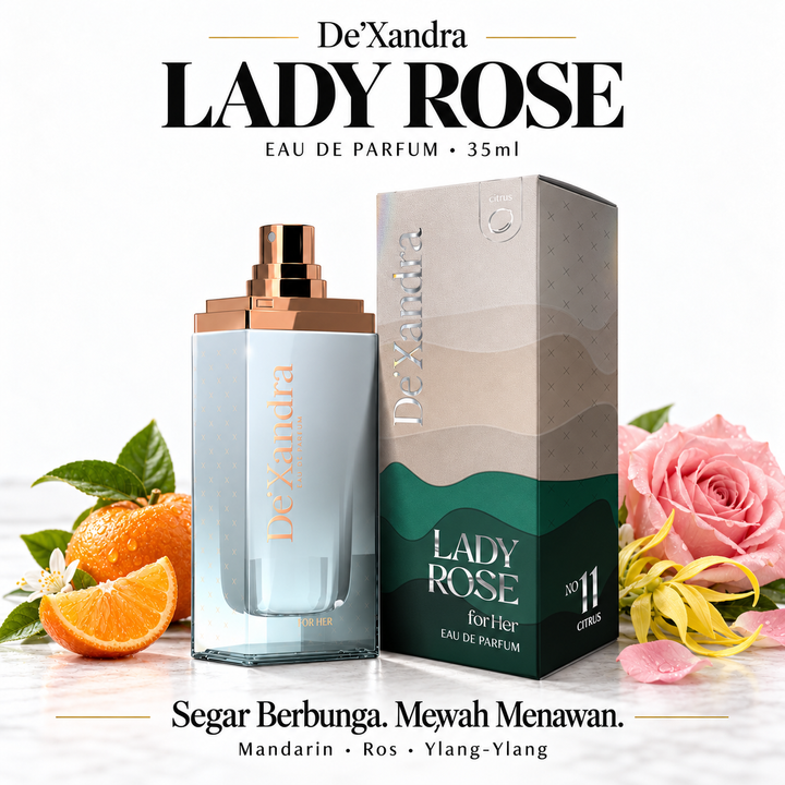 Lady Rose perfume with botanical accents