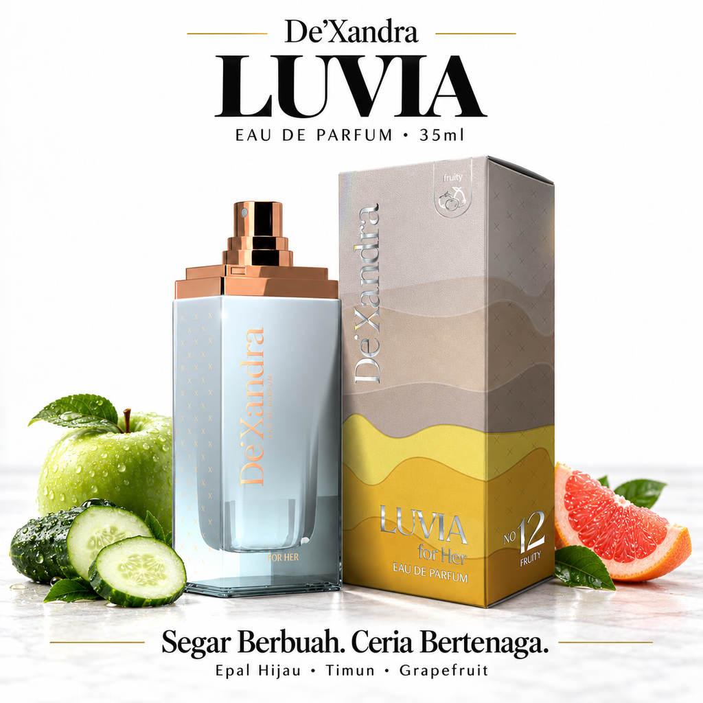 Luvia perfume with fresh fruit accents