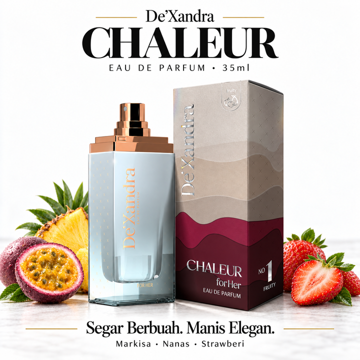 Chaleur fruity perfume display