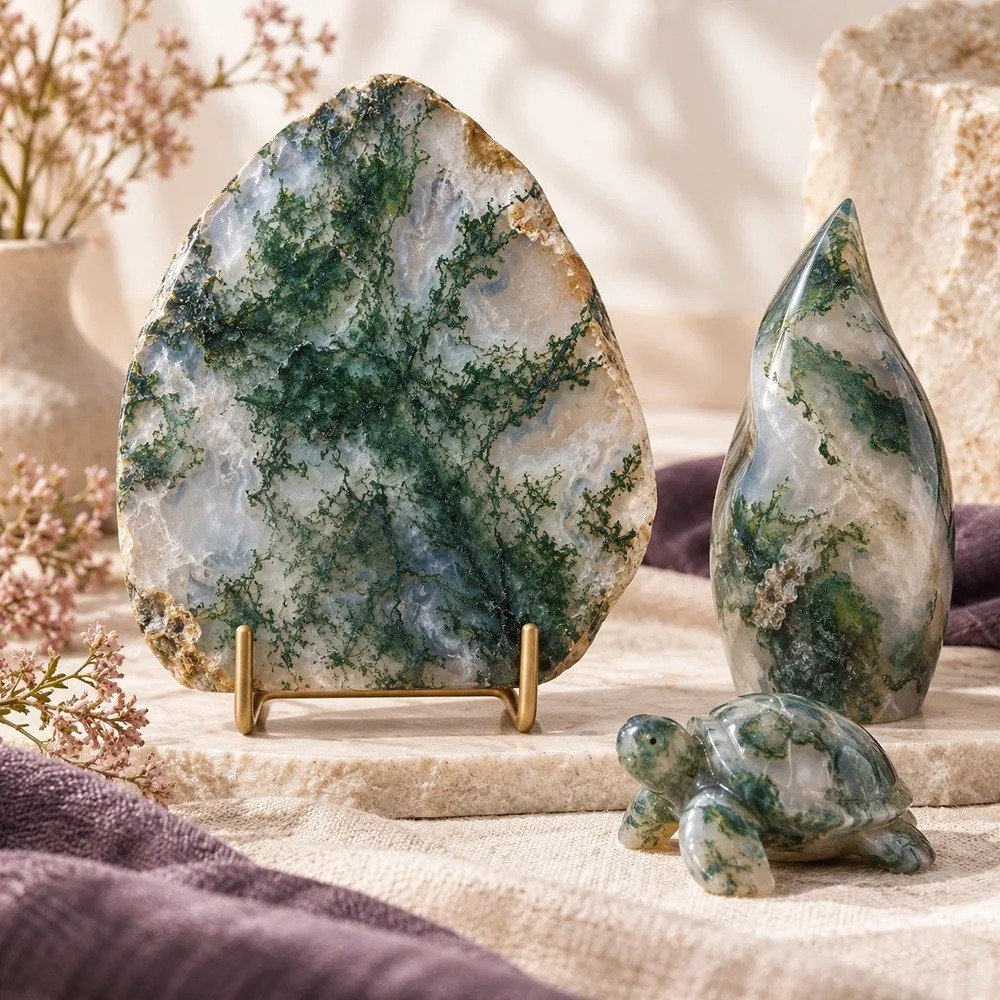 Moss Agate Meaning: Growth Symbolism, Patterns and Buying Tips