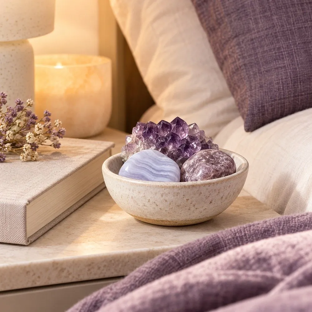 Crystals for Sleep: Traditional Associations and a Calm Evening Display