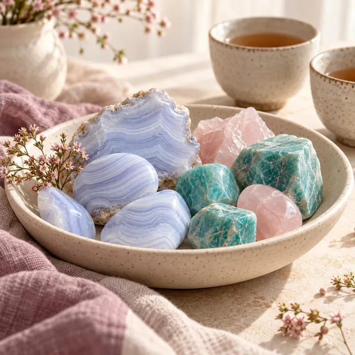 Crystals for Communication: Blue Lace Agate, Amazonite and Symbolism