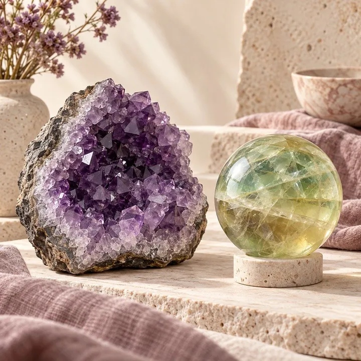 Amethyst vs Fluorite: Differences in Appearance, Symbolism and Use