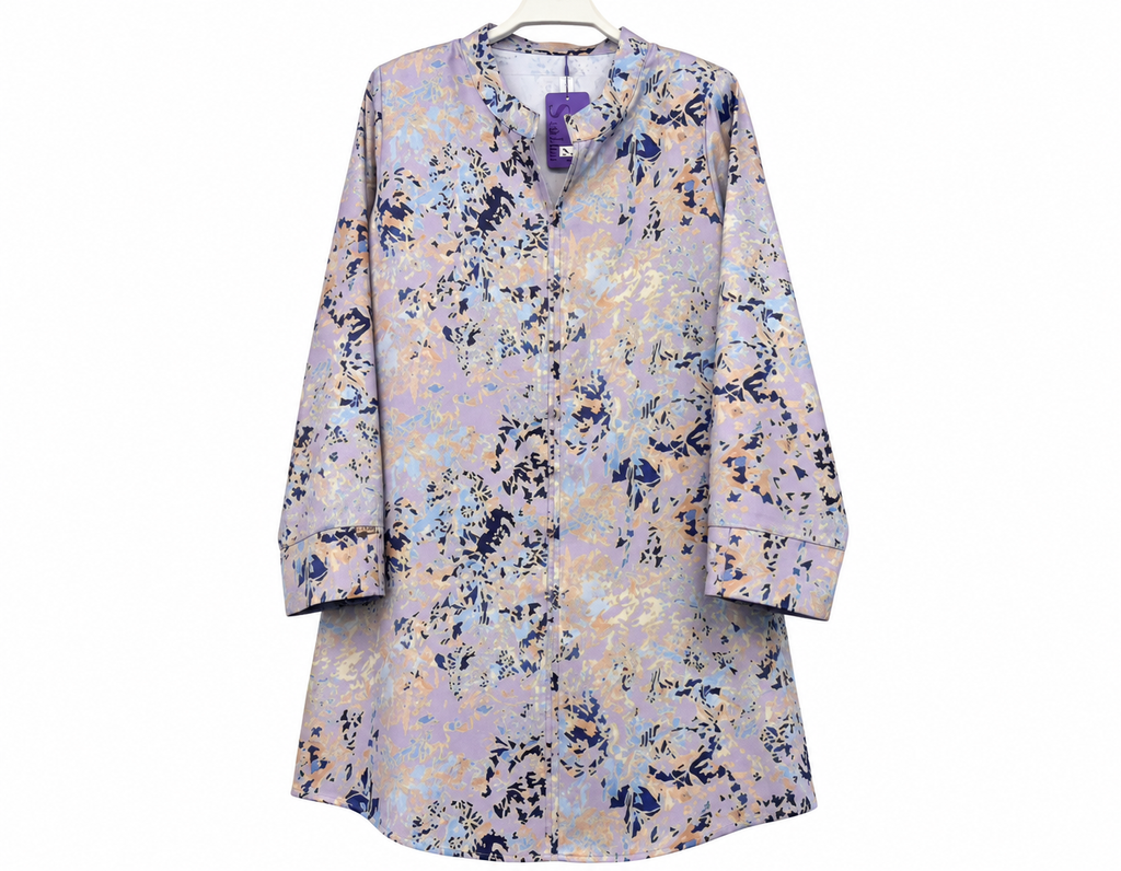 Pastel Abstract Floral Tunic Garment