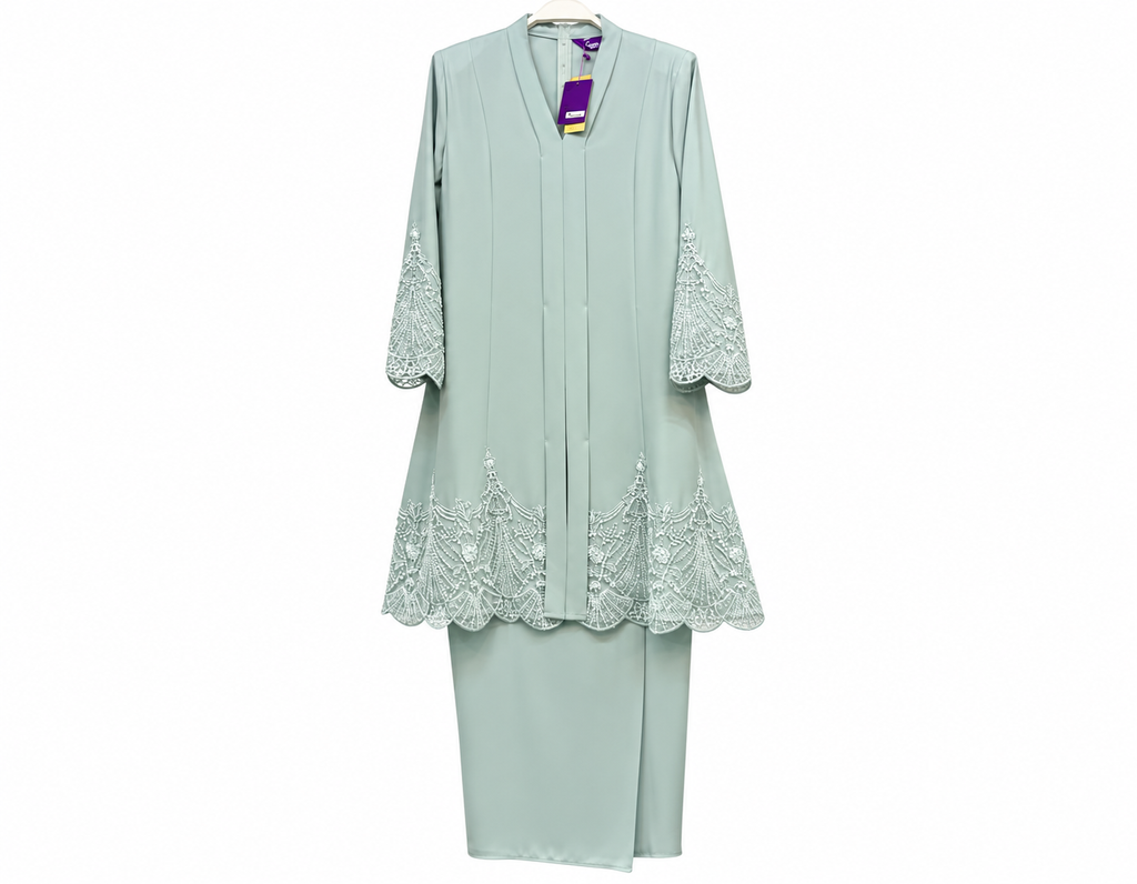 Mint Green Traditional Lace Outfit