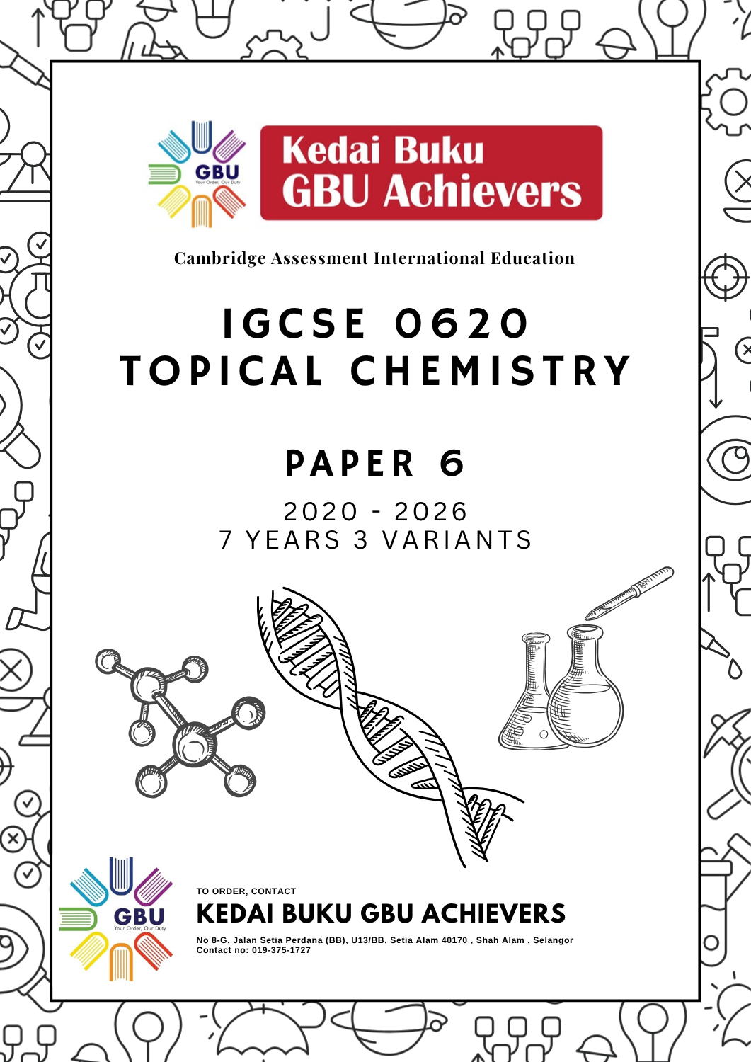 igcse 0620 topical chemistry  paper 6