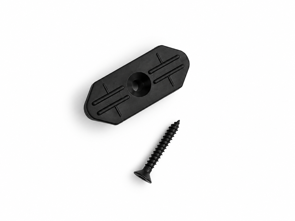 Black Decking Clip and Countersunk Screw