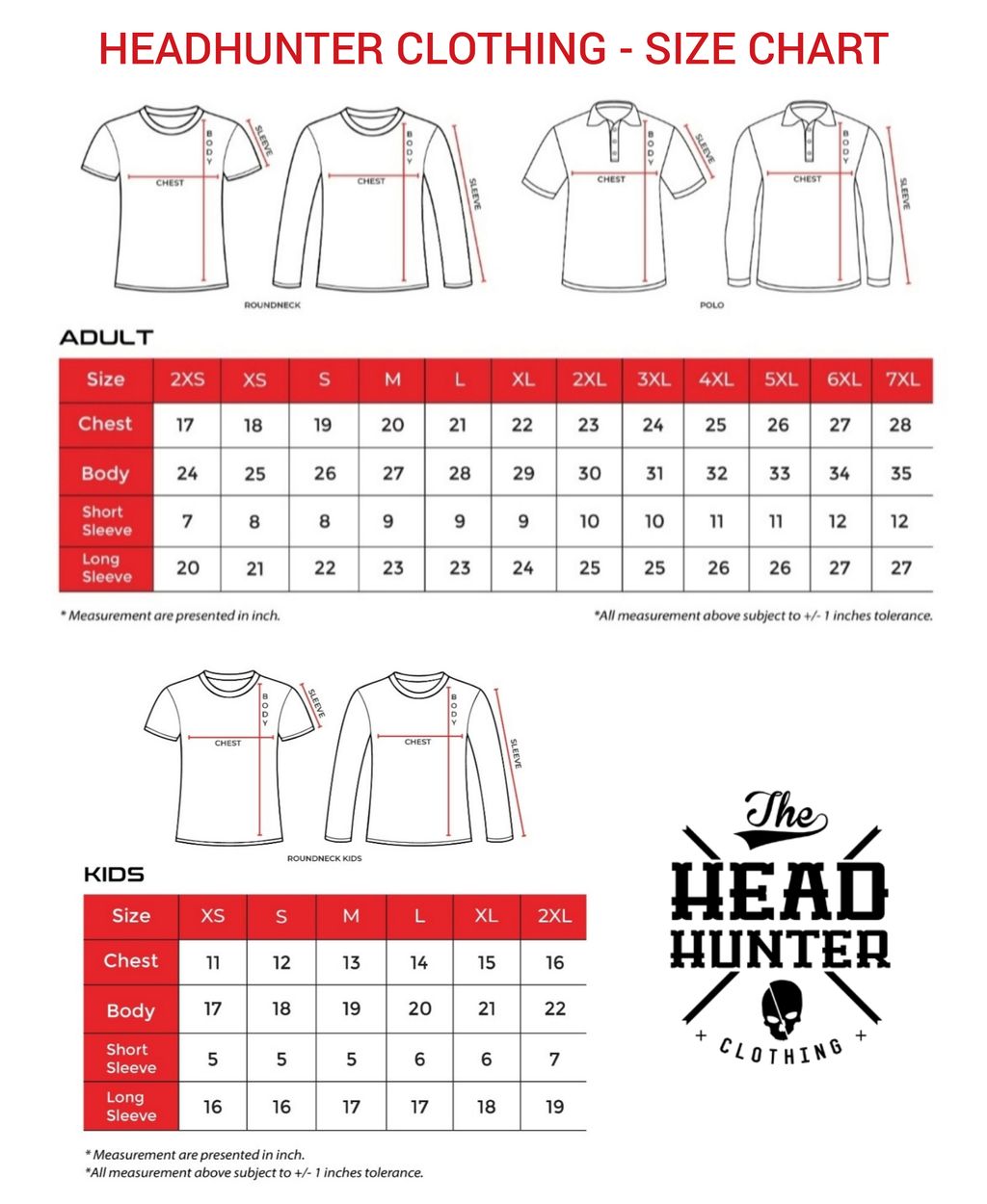 HEADHUNTER 2023 (Adult & Kids Size Available) – Headhunter Clothing