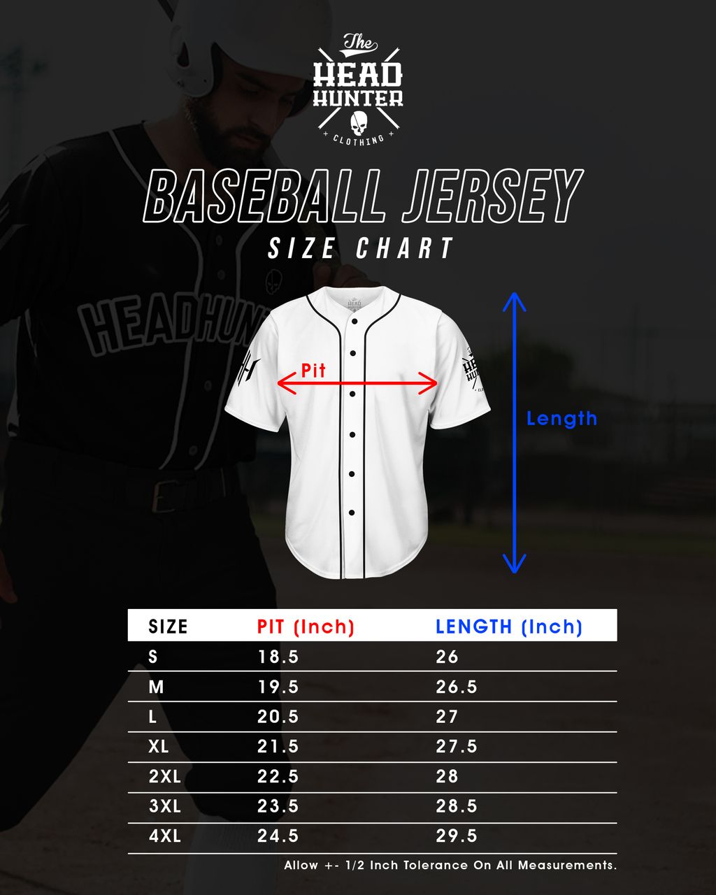 Size Chart - BASEBALL