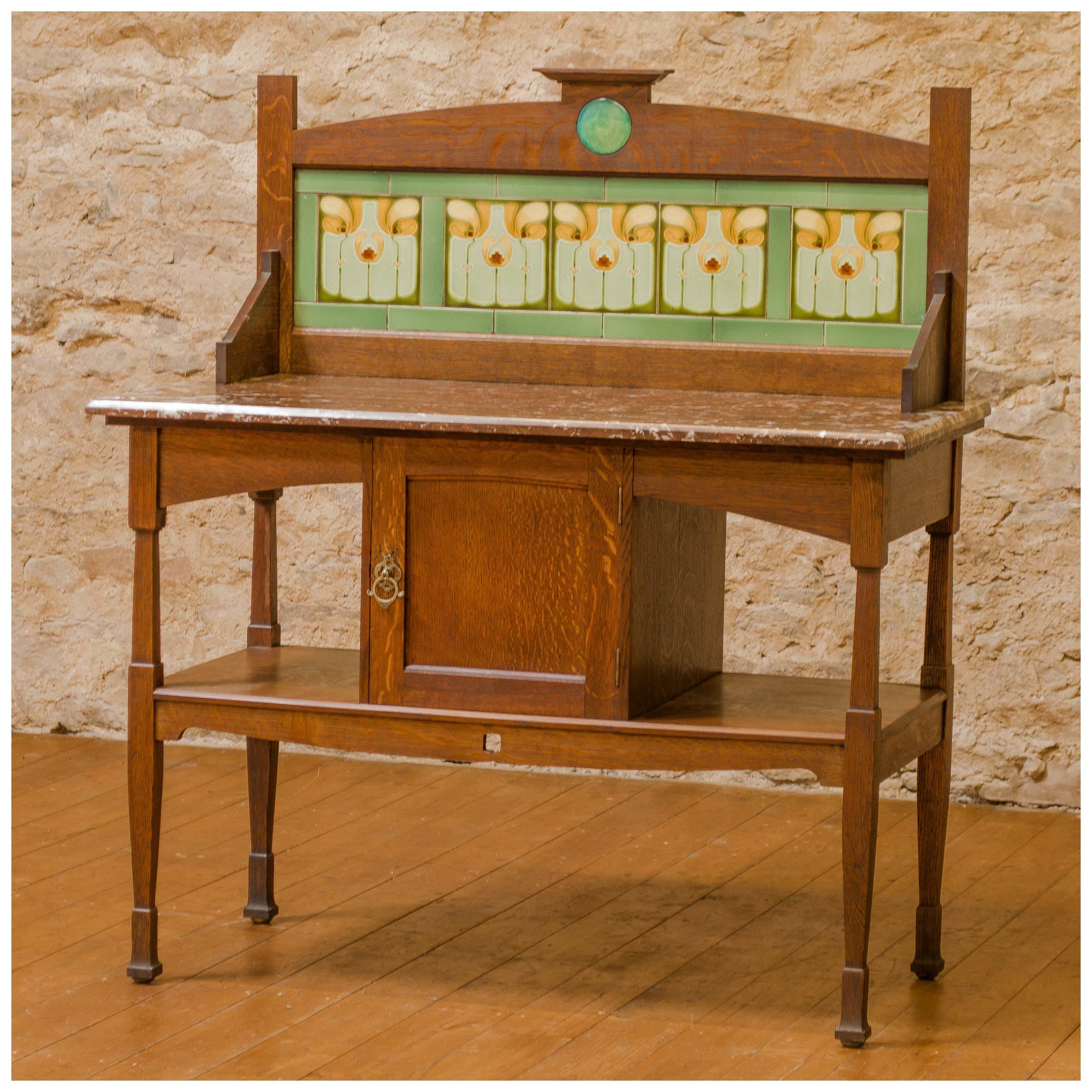 Shapland & Petter, Barnstaple Arts Crafts Oak Marble and Tile Wash