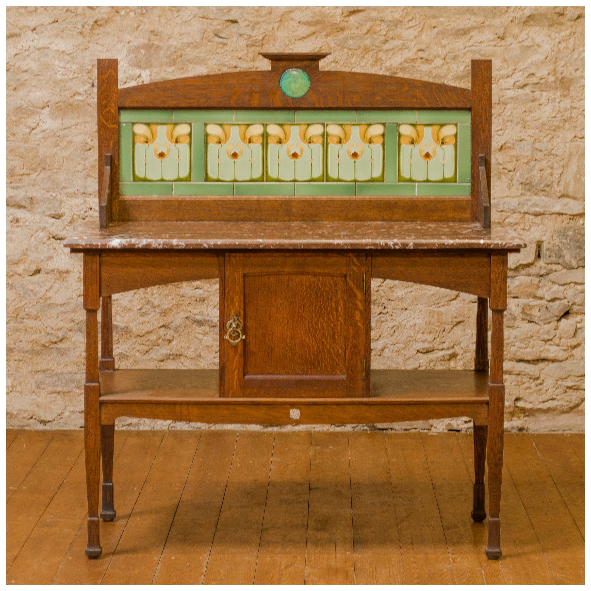 Shapland & Petter, Barnstaple Arts Crafts Oak Marble and Tile Wash