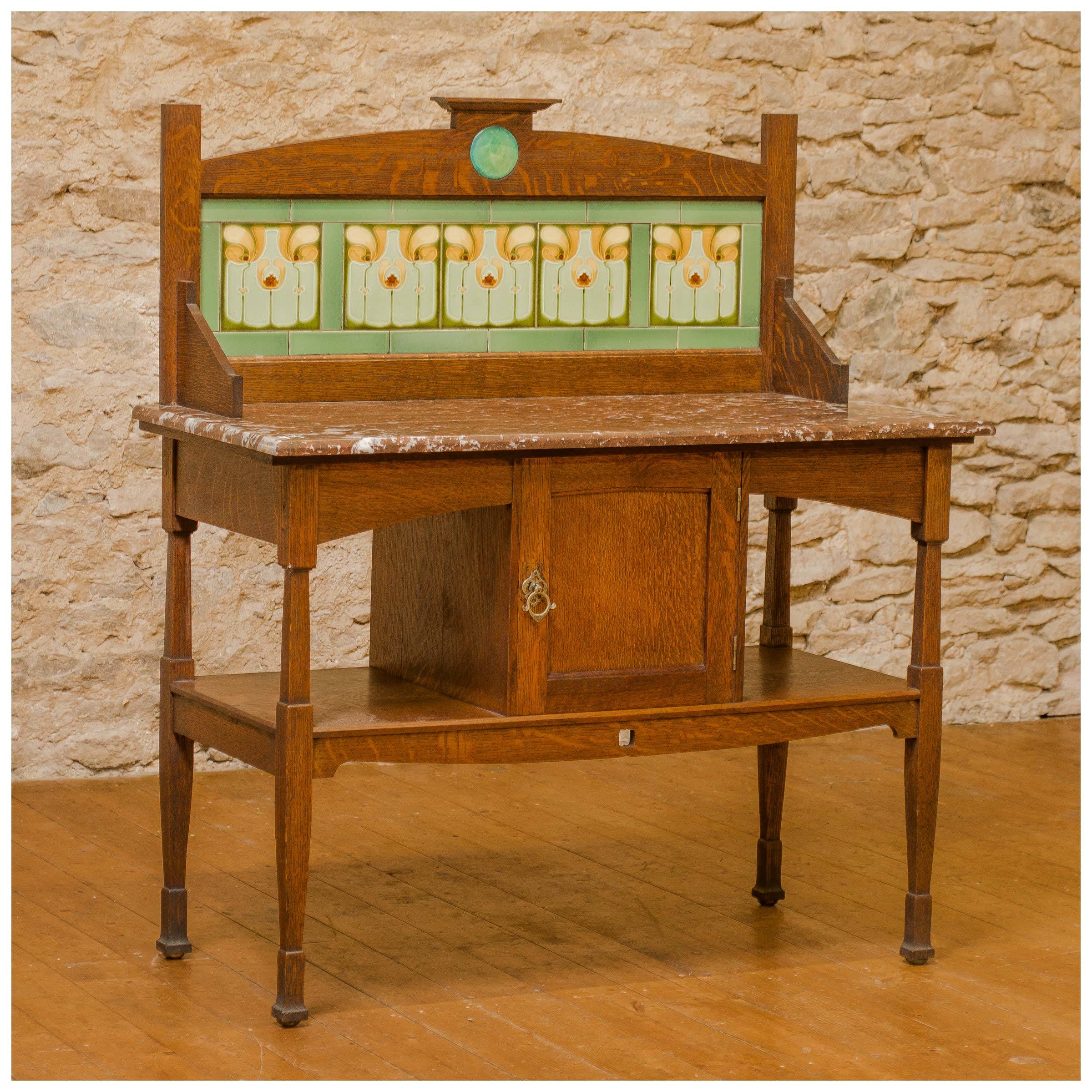 Shapland & Petter, Barnstaple Arts Crafts Oak Marble and Tile Wash