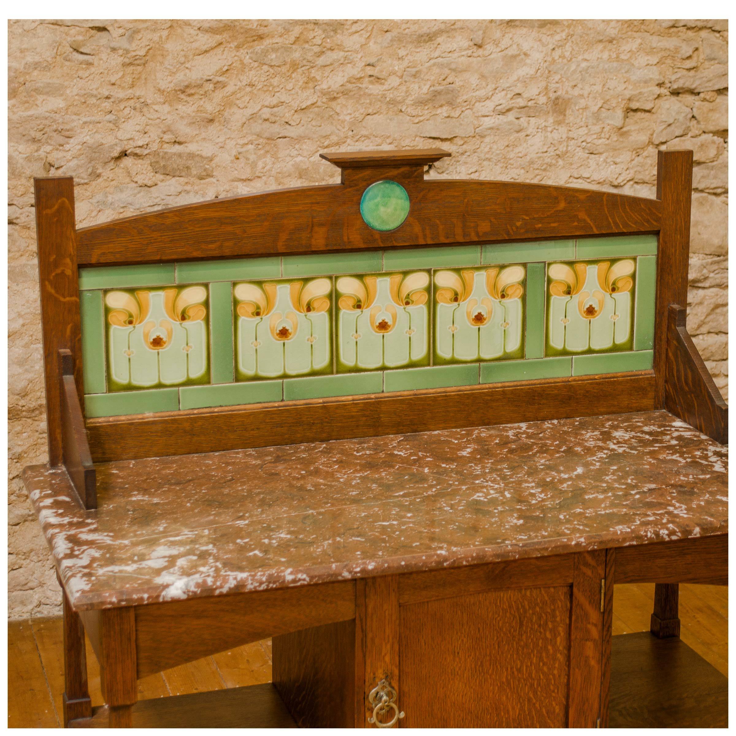 Shapland & Petter, Barnstaple Arts Crafts Oak Marble and Tile Wash