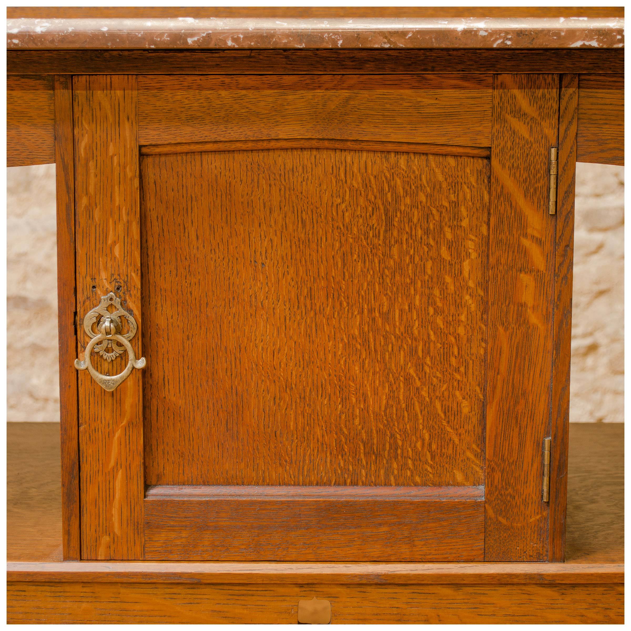 Shapland & Petter, Barnstaple Arts Crafts Oak Marble and Tile Wash