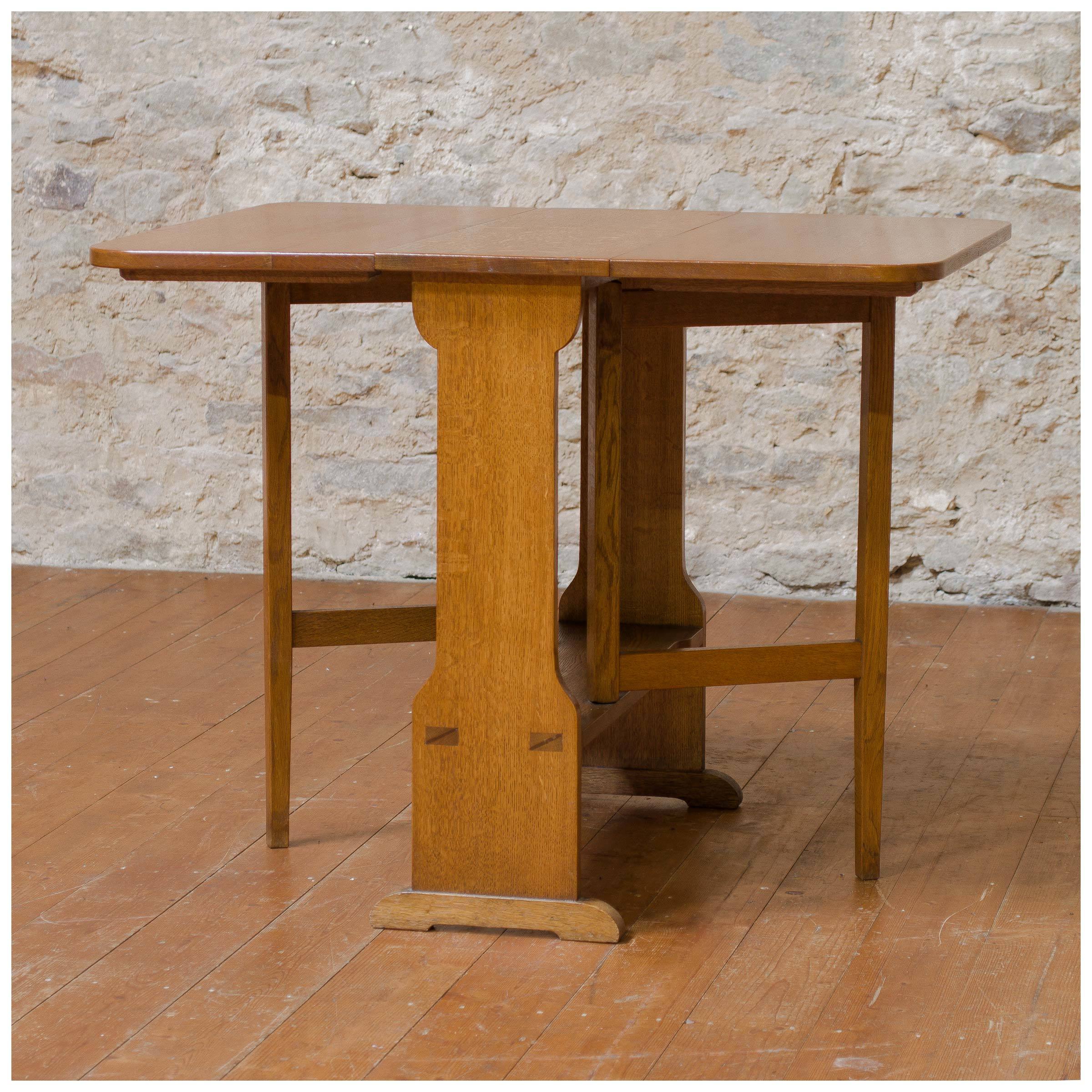 Arthur W Simpson (The Handicrafts, Kendal) Arts & Crafts Oak DropLeaf