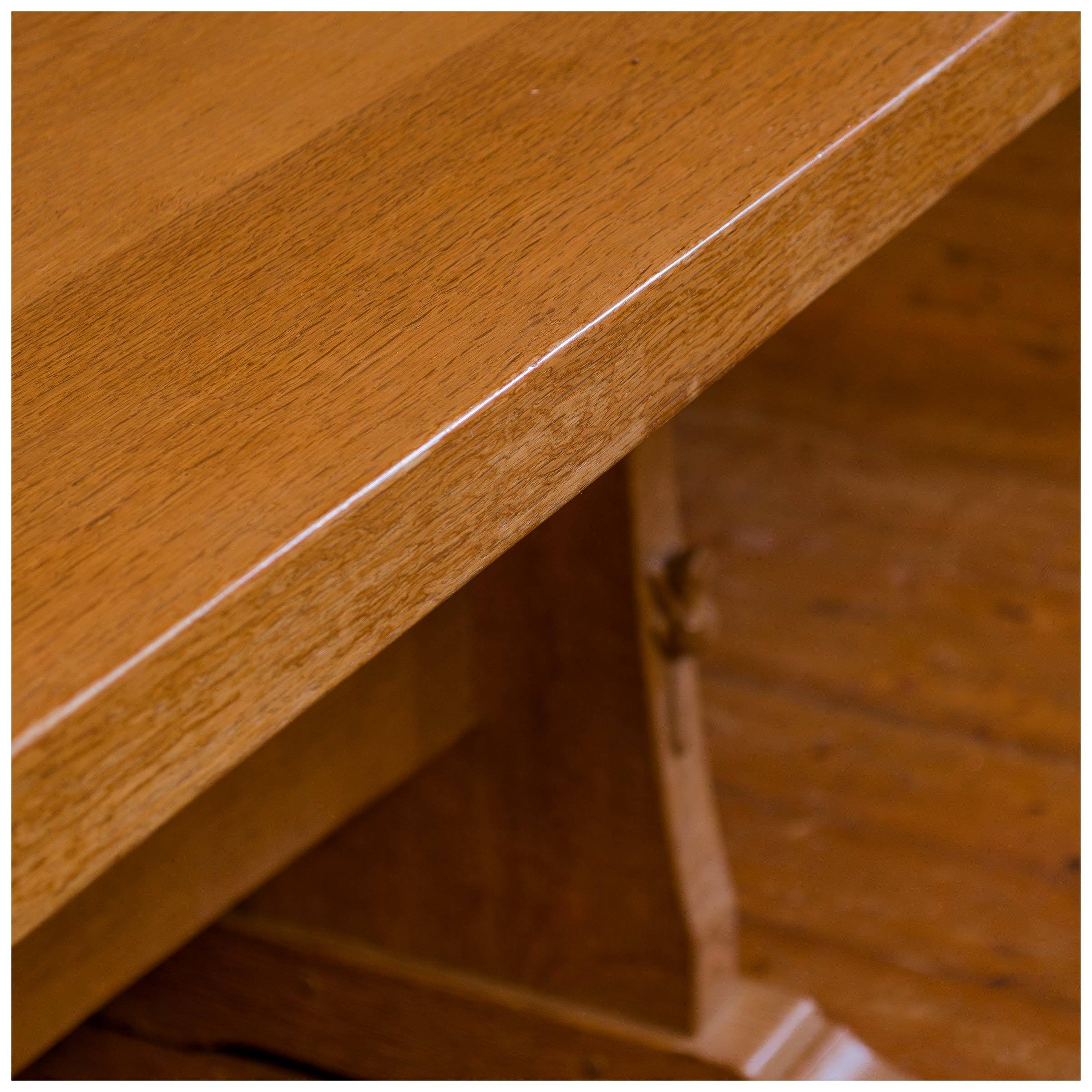 Colin 'Beaverman' Almack Adzed Yorkshire School Oak Rectangular Dining