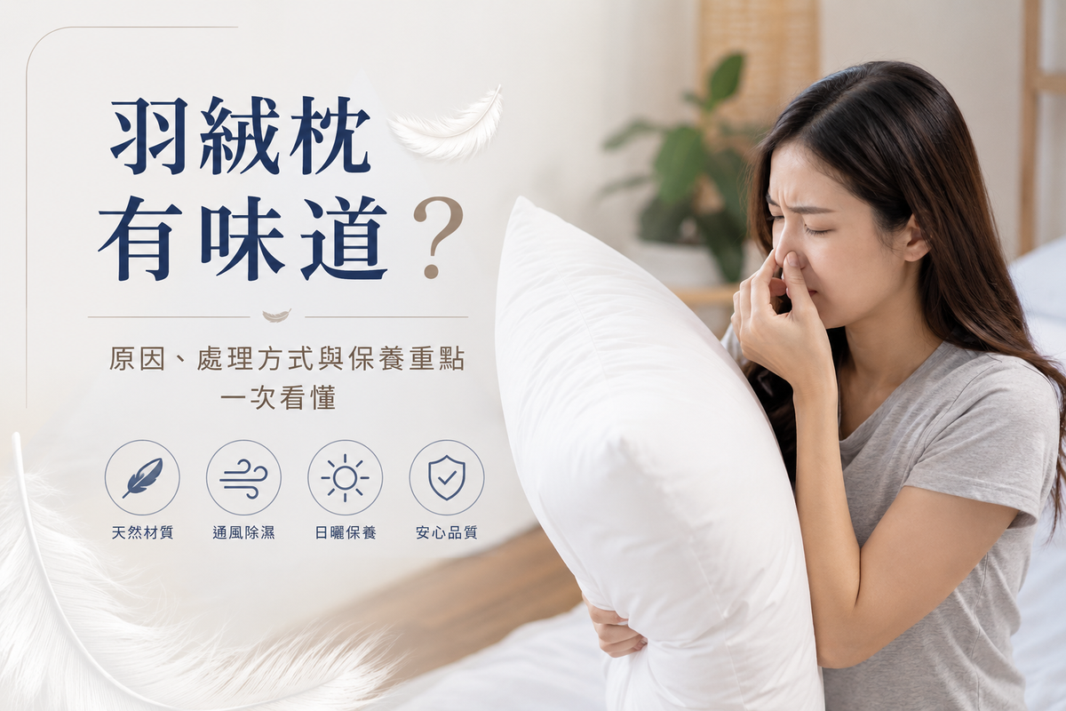 羽絨枕有味道正常嗎？羽絨味原因、去除方式與保養重點一次看懂