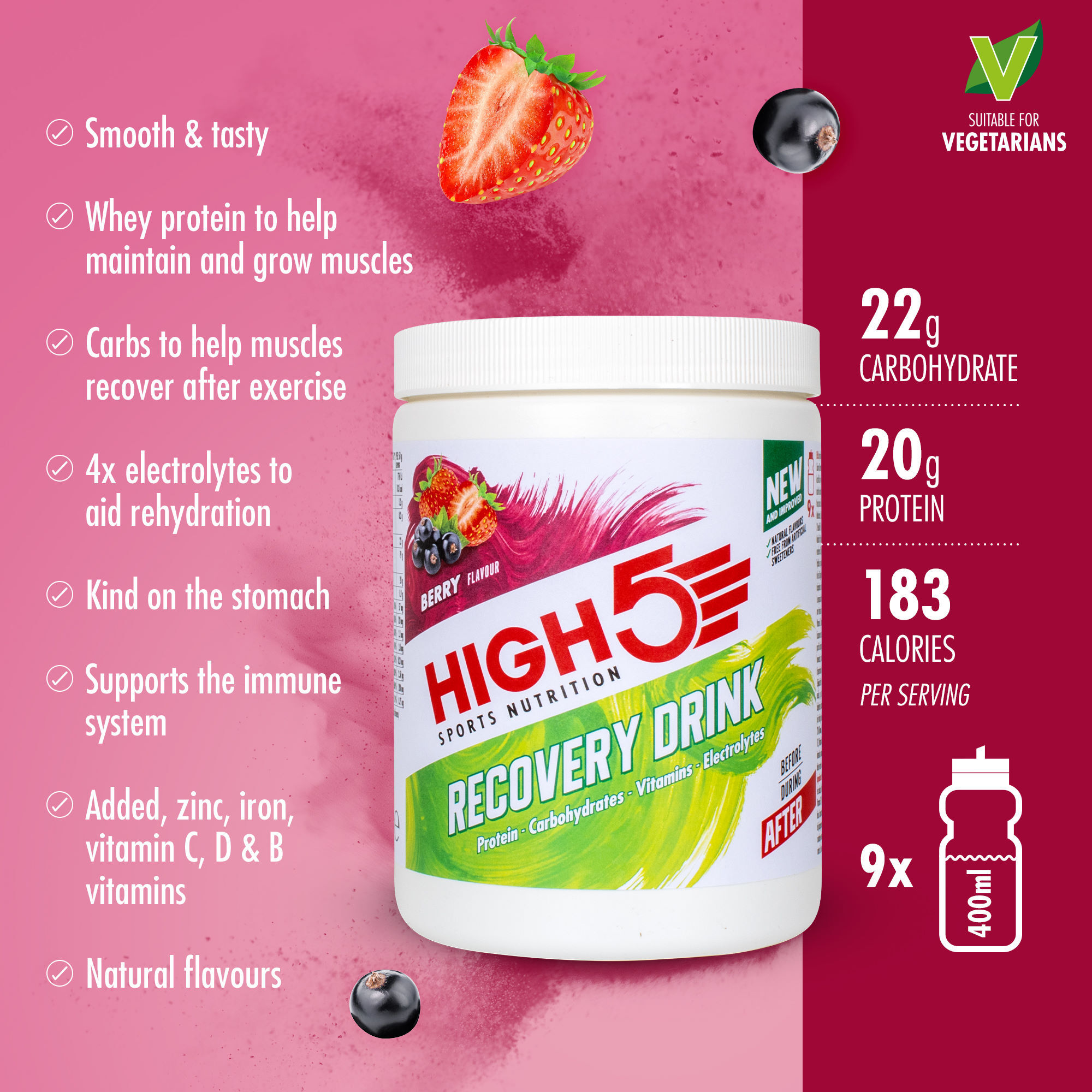 HIGH5-Recovery-Drink-Powder-450g-Powdered-Drinks-Berry-SS23-100984045056GBR-5