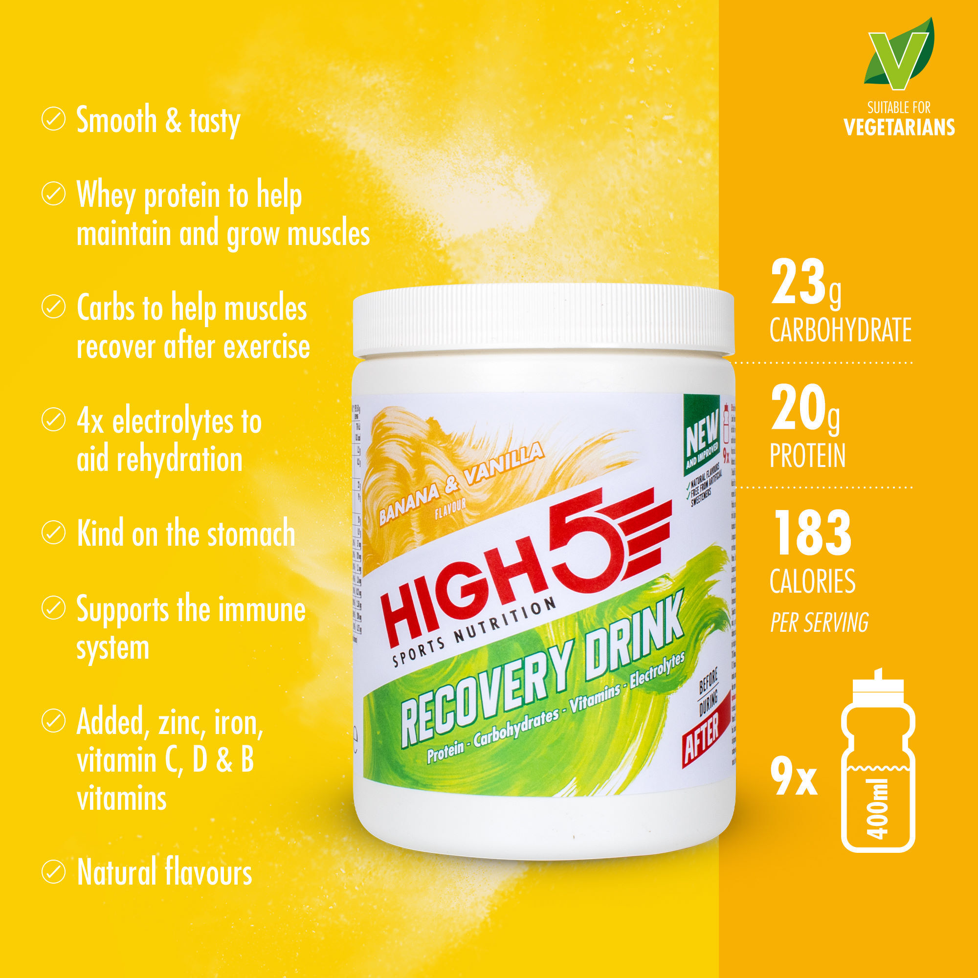 HIGH5-Recovery-Drink-Powder-450g-Powdered-Drinks-Banana-Vanilla-SS23-100984045066GBR-0