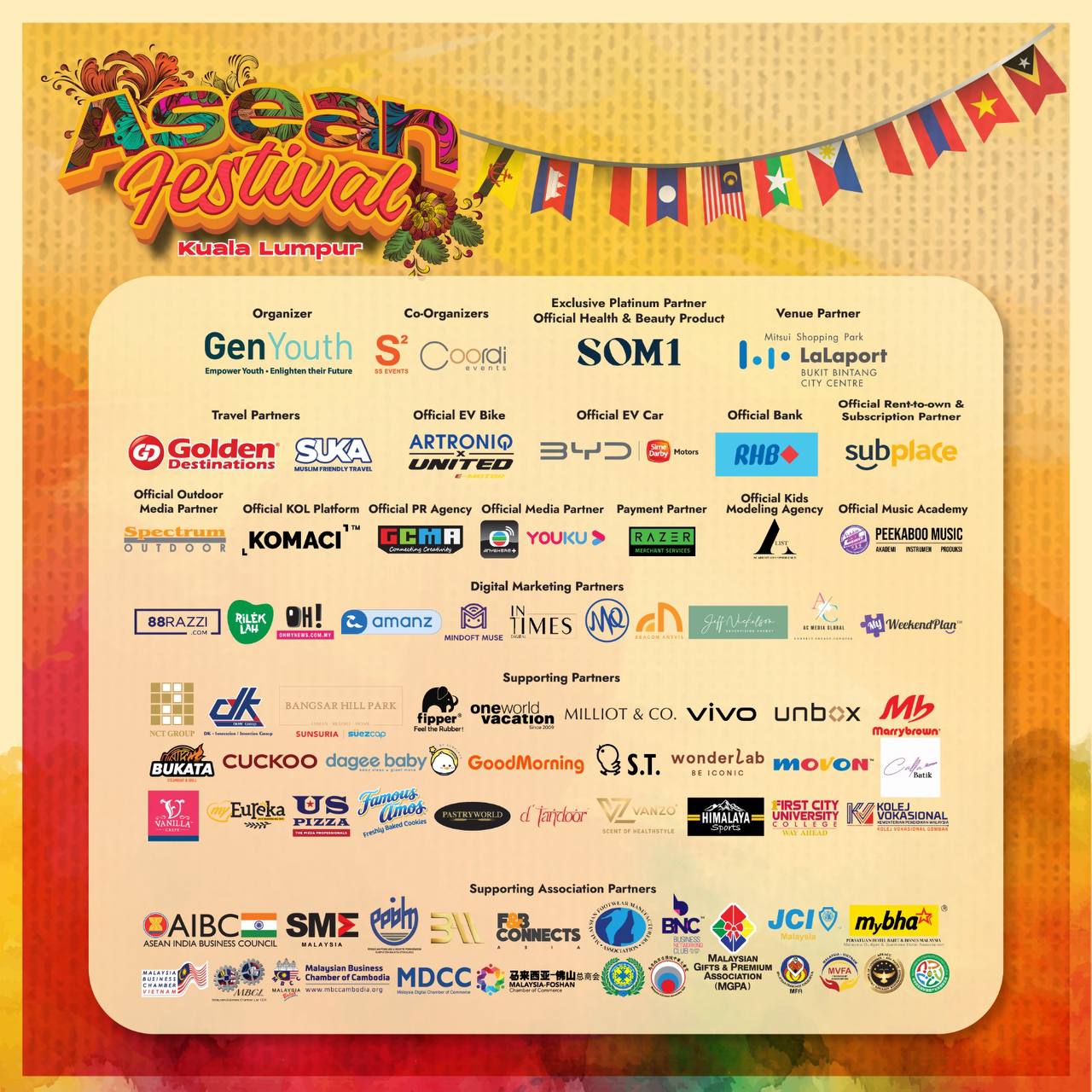 Asean Festival - som1 exclusive platinium partner all brand