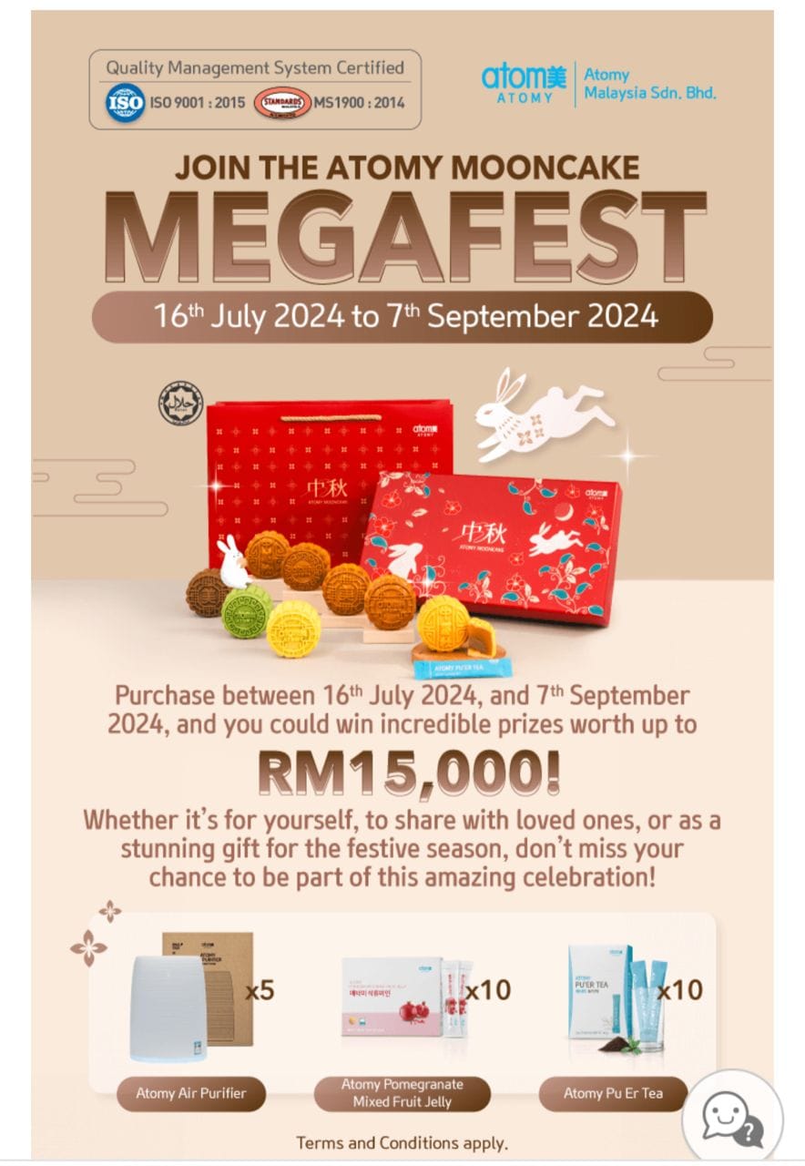 Atomy Malaysia 2024 Mooncake Set Lucky Draw