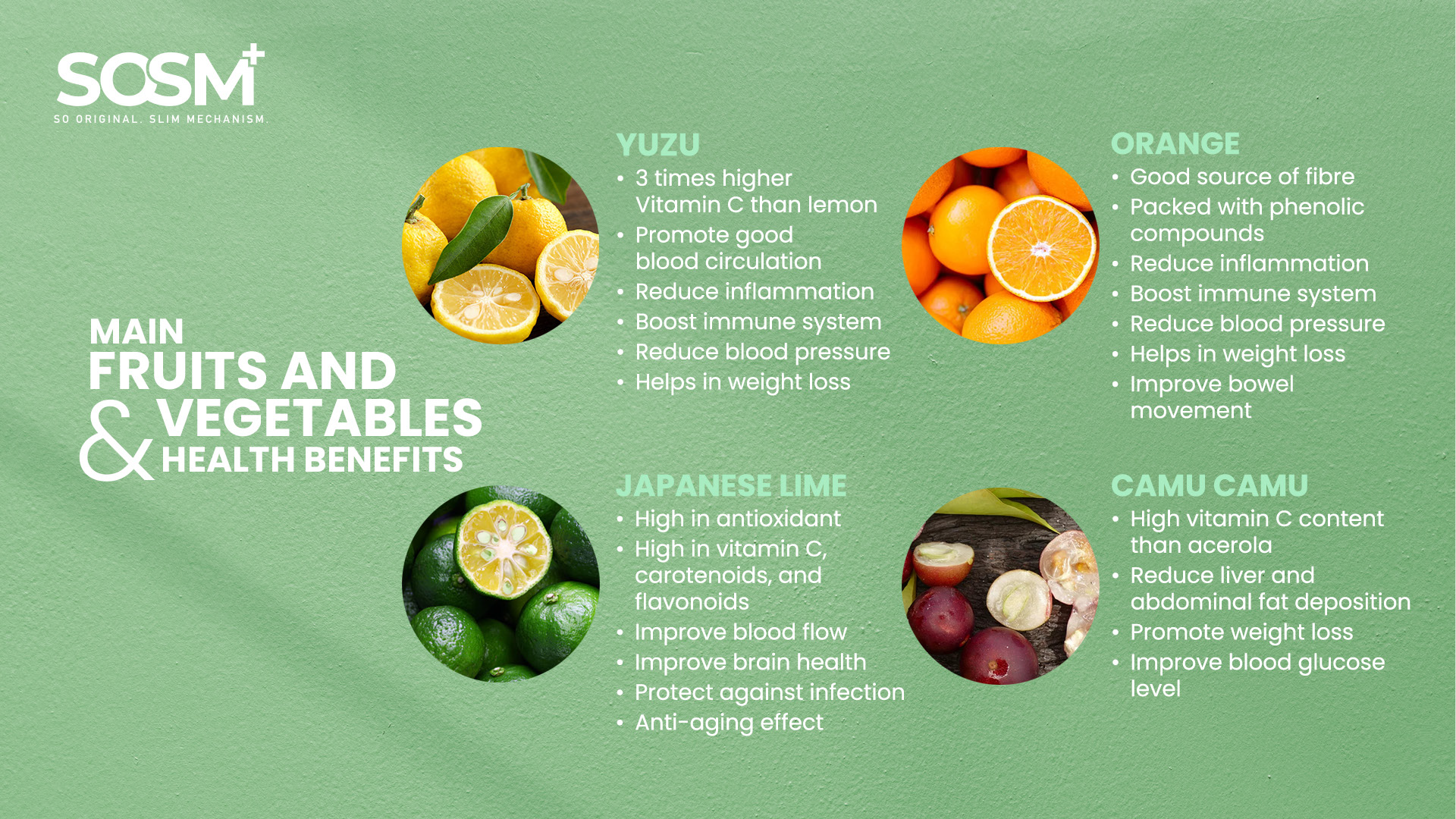 SOSM+ Night Booster - Main Fruits & Vegetables
