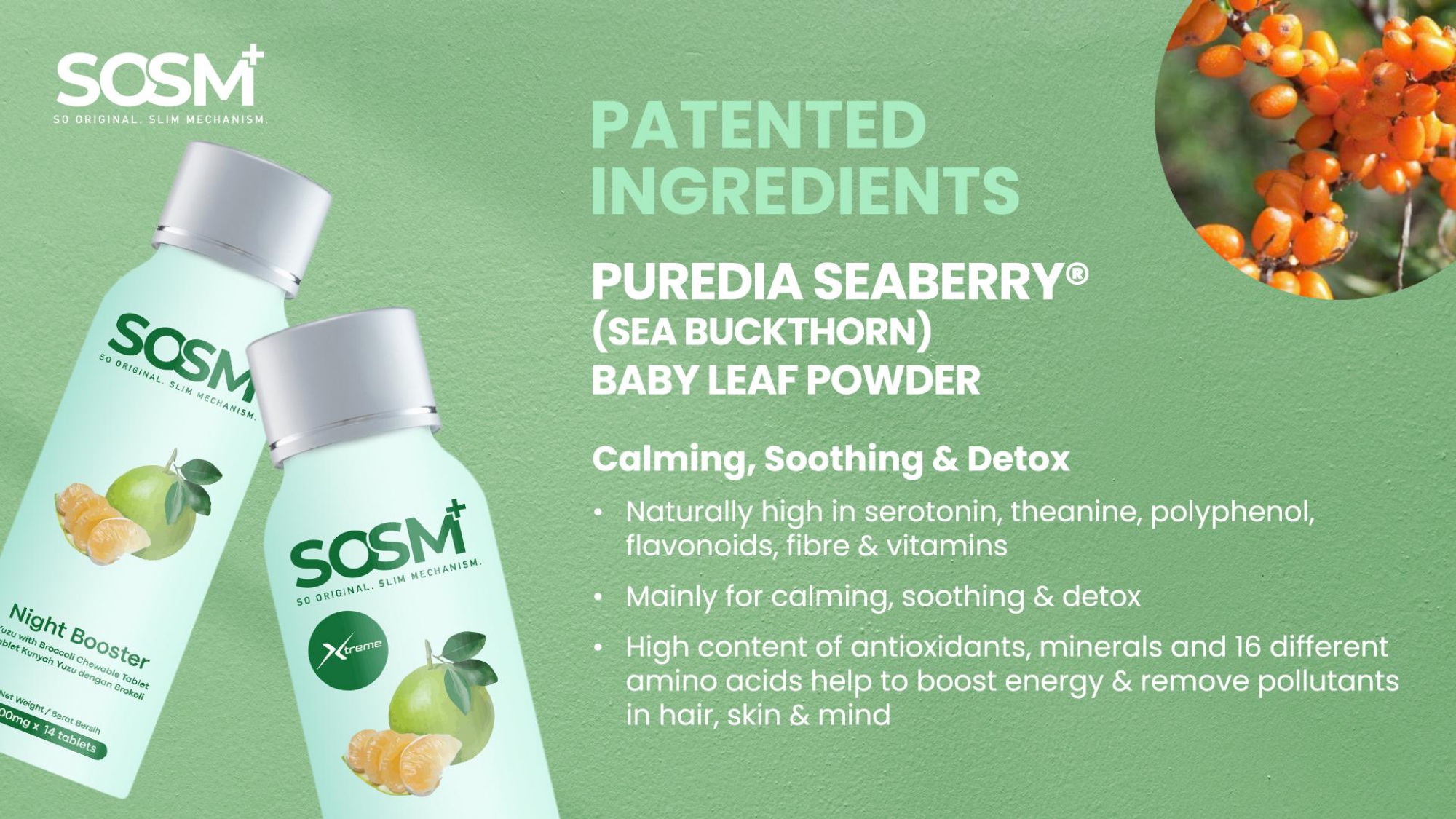 SOSM+ Night Booster / SOSM+ Night Booster Extreme - PUREDIA SEABERRY®
