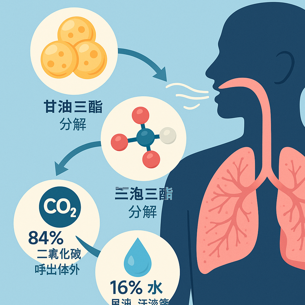脂肪代谢过程示意图