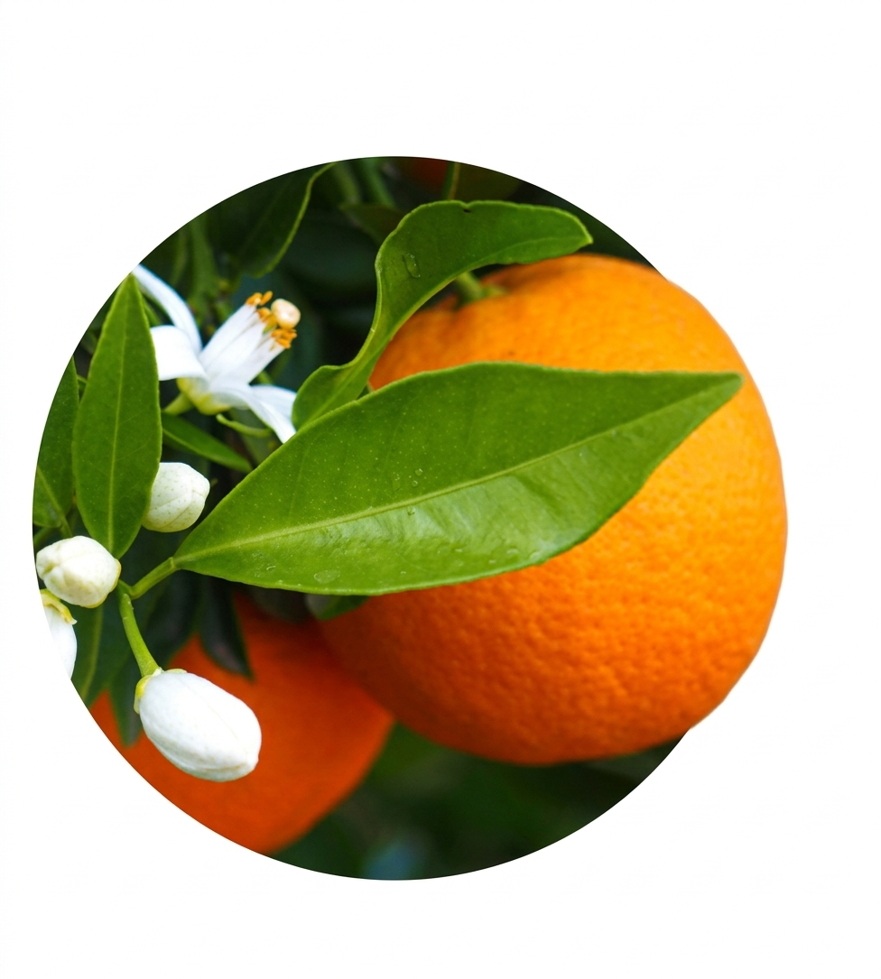 前调：绿叶、柑橘清香