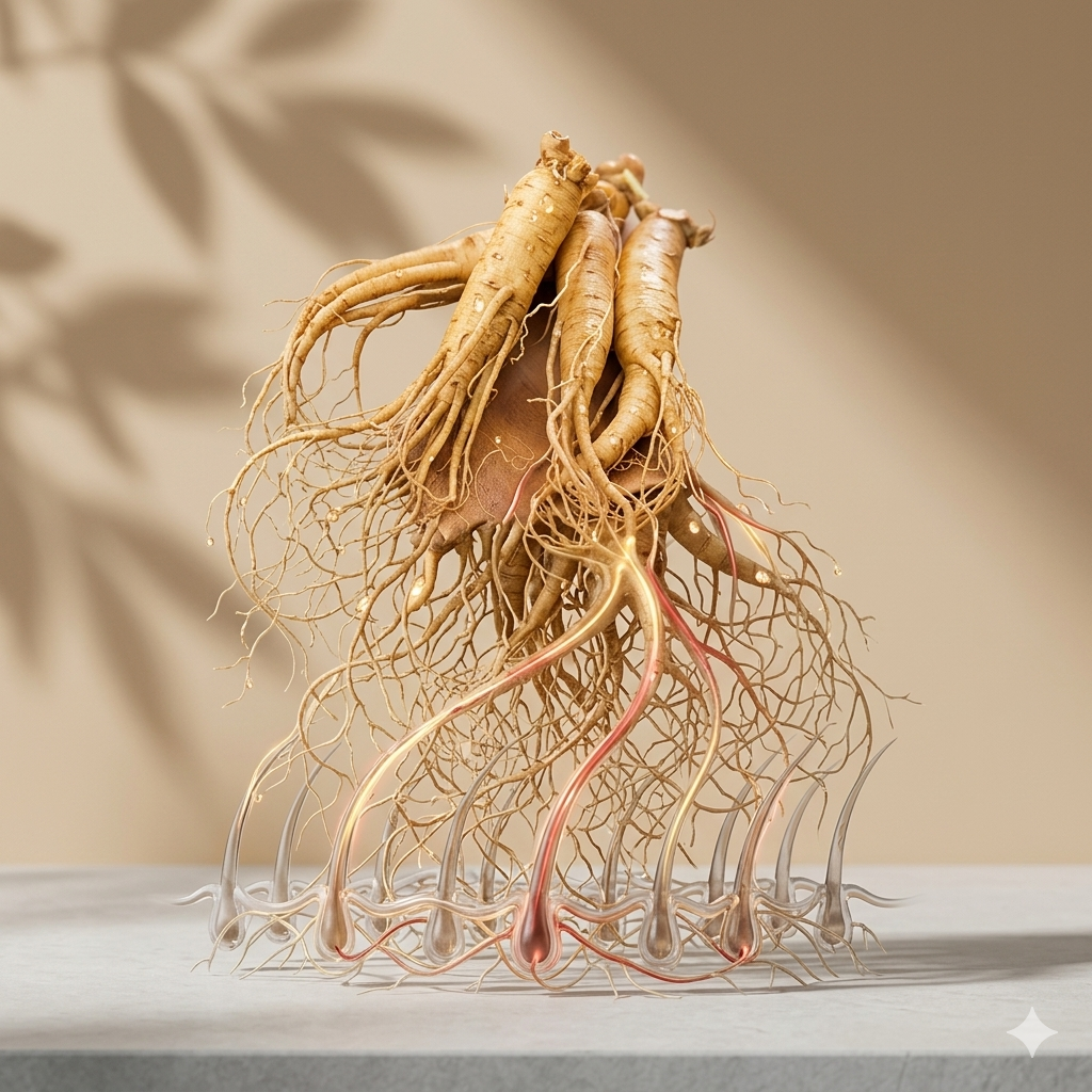 日本人参根 滋养头发根 促进血液循环 东洋参精华