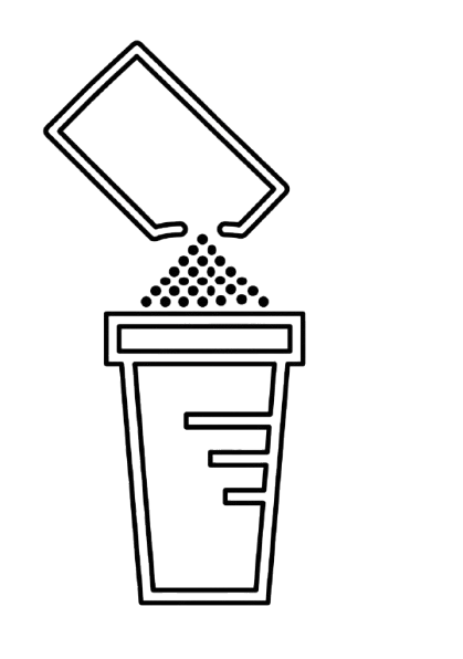 步骤1：倒入粉包