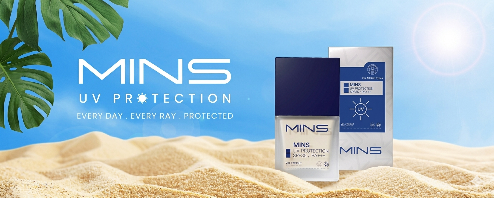 UV Protection 防晒霜 | MINS By SOM1 | 产品详情页（新包装） 